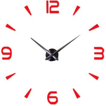 New3D Large Silent Quartz Wall Clock DIY Kit with Reflective Number Stickers