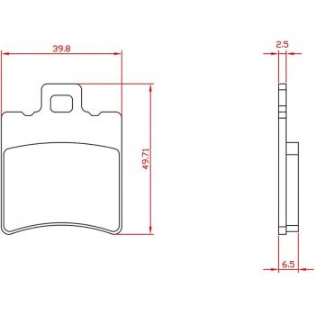 Brenta Brake Pads BR3010 für Roller