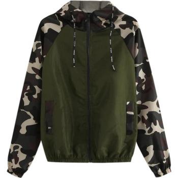 Women's Long Sleeve Patchwork Hoodie Jacket