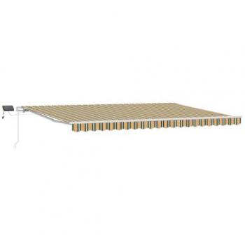 Eco‑Shade Green–Yellow Outdoor Awning (500×300 cm) Manual