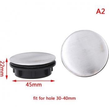 2Pcs Stainless Steel Kitchen Sink Hole Cover