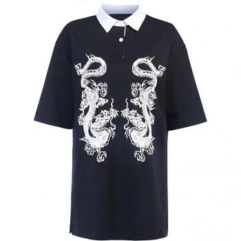 Gothic Drachen Shirt für Frauen