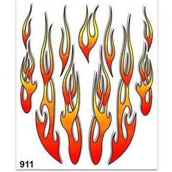 Stickers Fiamme 4R 911 20x24
