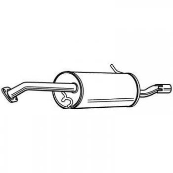 Silencieux arrière MZS‑139 de la série VEGAZ pour Mazda 323 F 6
