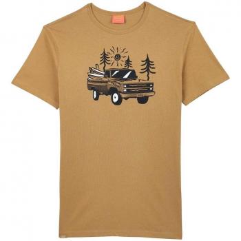 Camiseta Oxbow Texplo Corto Marrón y Negro XXL