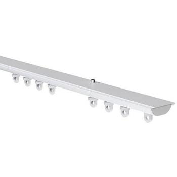 Straight White PVC Curtain Track