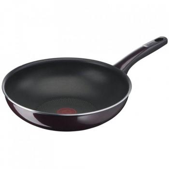 Tefal Bratpfanne Resist Intense Wokpfanne 28 cm D52219, Aluminium, Mühelose Reinigung, Antihaftbeschichtung, Thermo-Signal