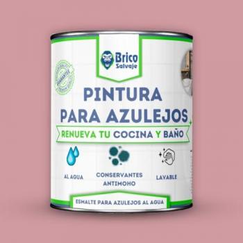 Peinture carrelage BRICOSALVAJE rose poudré 750 ml – brillant, haute tenue