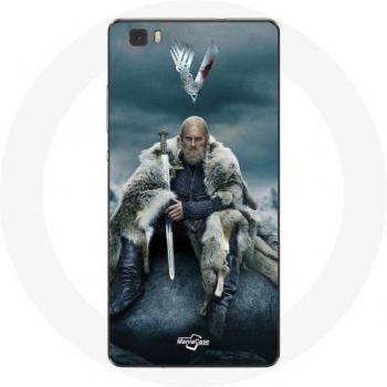 Huawei P8 Case Vikings Season 6 Ragnar Lothbrok V Sword Gray Fog
