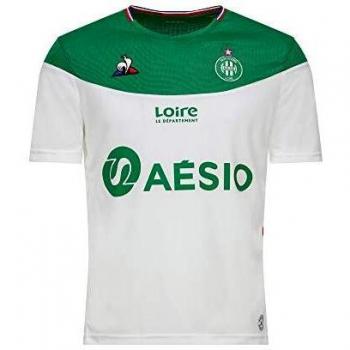 Le Coq Sportif Asse Maillot Replica SS T-Shirt Femme, Blanc (New Optical White/Vert forez)