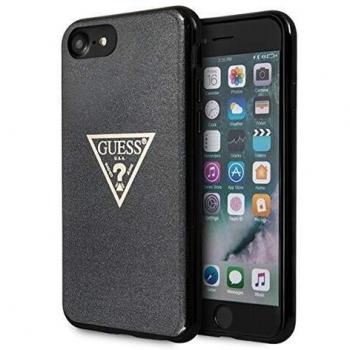 Custodia Guess Glitter Triangle per iPhone 7/8, Nera