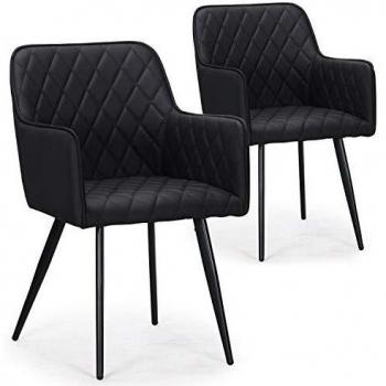 Chaise Menzzo Clark P.U. Noir