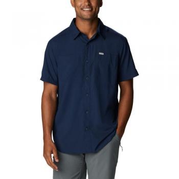 Silver Ridge™ Camisa Hombre Manga Corta Azul Mar