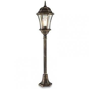 Aluminium & Glass 6 Face Patio Lamp Post