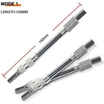 Extension flexible d'arbre, 1/4 po, 150-400 mm, pour outils électriques