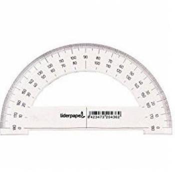 Semicircle transparent 14 cm Liderpapel