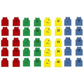5-Pack Training Bibs Numbers 11 to 15 Softee