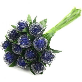 Ornement 12 pièces : fruits artificiels et bouquet d’étoiles