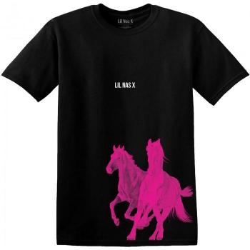 Camisa lil nas x RO9730 unisex, estilo algodón de caballo en tonos neutros