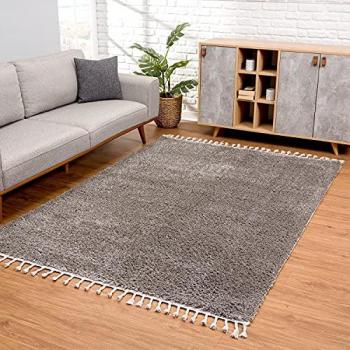 Carpet City Pulpy 100 Hochflor-Teppich, rechteckig, 30 mm, weich, uni, viele Größen