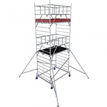 Werksteig H 6 3 m met 2 Platformen, Luik – H 5 45 m