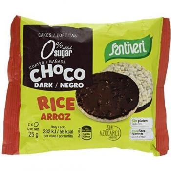 Santiveri Tortitas de Arroz con Chocolate Ne o Sin Azúcar 25 Gramos