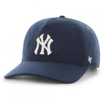 47 Brand Herren Baseball Cap MLB New York Yankees Dünner Kord Hitch Blau