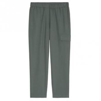 MARC O'POLO Hose Jooging Fit dunkelgrün | 38