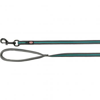Trixie Sangle de pistage Fusion graphite et bleu 17 mm 15 m
