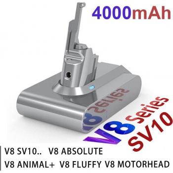 Dyson V8 Series Battery Replacement, 2200mAh-5600mAh Li-ion, SV10 Model Compatible