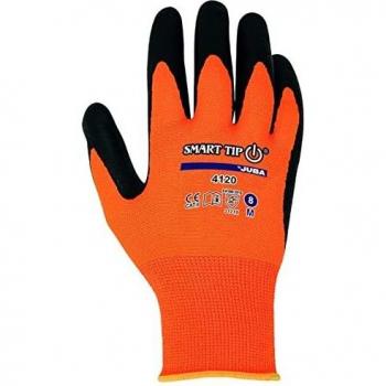 Polyester Touchscreen Gloves with Nitrile Foam Size 7