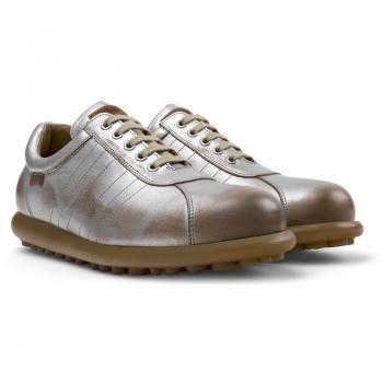 CAMPER Smooth Leather Pelota – Grey & Brown, Size 8
