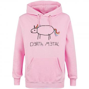 Sudadera con capucha de Death Metal para Hombre Rosa XXL