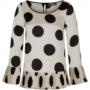Nicowa Damenbekleidung: Bluse Liv – Saumplisse
