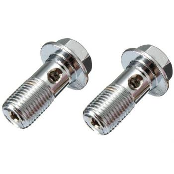 Frein Inoxydable Moto – 2 × Banjo M10 × 1,0 mm avec Étrier Maestro Silver