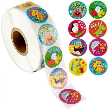 500pcs Encouragement Stickers for Kids