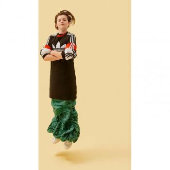Adidas Sportliches Kleid adicolor HK0289 Schwarz Slim Fit
