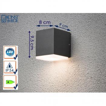 Konstsmide Monza 7990-370 LED-Außenwandleuchte EEK: F (A