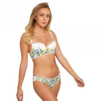 Culotte classique blanche froncée élégante