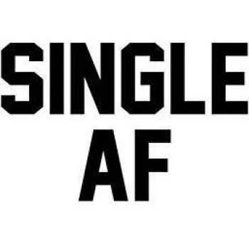 Single AF: White, Black Design, Blank College Ruled Line Paper Journal Notebook for Ladies and Guys.