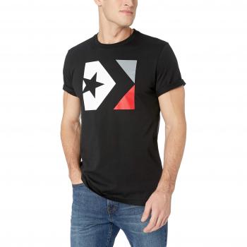 Converse T-shirt Star Chevron Box, Noir, Medium Homme