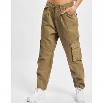 Pantalones cargo Urban Classics twill mujer fit globo