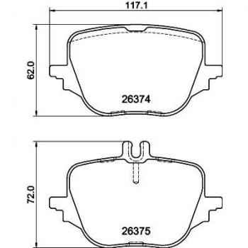 Hella 8DB Dual Disc Brake Pads – 355 041021