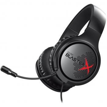 Schwarz-Rotes Sound BlasterX H3 Over Ear Gaming Headset