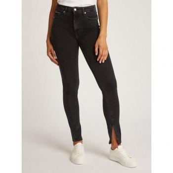High-Rise Super Skinny Denim von Calvin Klein – Damen, schwarz, Stoned Wash, Coinpocket