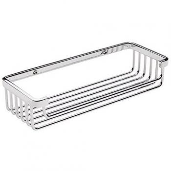 Chrome Wall-Mounted Soap Basket 30x12x6.5 cm