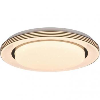 Atria Lumina Stellare 38 cm – plafoniera LED con bordo nero e telecomando integrato