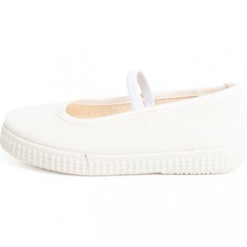 Merceditas de niña con suela de tenis y lona ecológica