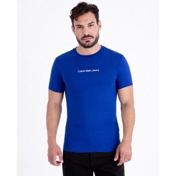 Camiseta Corto Calvin Klein Jeans con Logo en Contraste