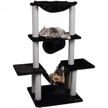 Base para Rascar y Escalar, Gatos, Marca Flamingo, Modelo Hamza, Negro, Medidas 60x57x122 cm